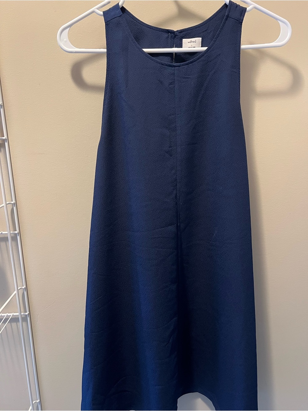 Wilfred Navy Sleeveless Shift Dress